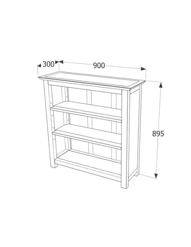 Core Products Dunkeld low bookcase