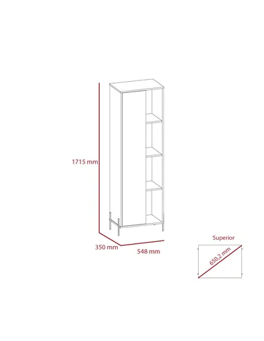 Core Products Dallas tall storage & display cabinet