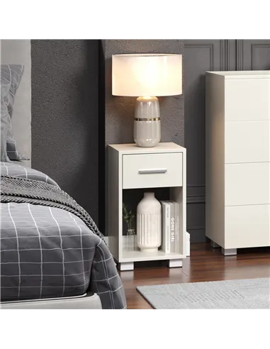 Core Products Lido 1 drawer compact bedside cabinet