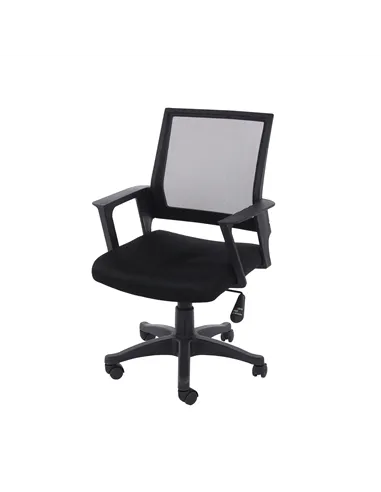 Core Products Loft Home Office home office chair in black mesh back & black fabric seat & black base