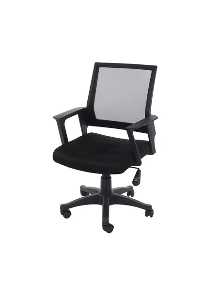 Core Products Loft Home Office home office chair in black mesh back & black fabric seat & black base