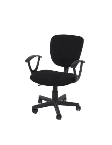 Core Products Loft Home Office study chair in black fabric & black base