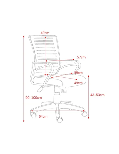 Core Products Loft Home Office study chair with arms
