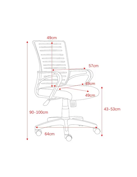 Core Products Loft Home Office study chair with arms
