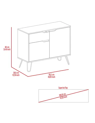 Core Products Manhattan small sideboard with 2 doors & 1 drawer
