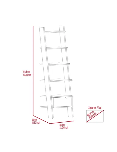 Core Products Manhattan ladder bookcase