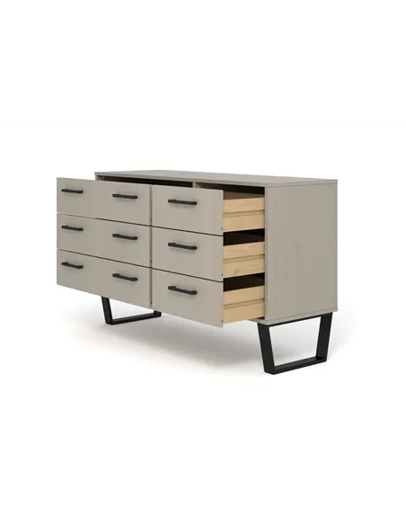 Core Products Texas 3+3 drawer wide chest of drawers
