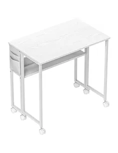 HOMCOM 80 cm Drop Leaf Writing Work Desk - White