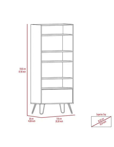 Core Products Vegas display bookcase with door