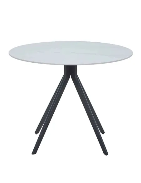 gloss white sintered stone table top ASTB4-WHSS