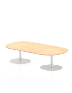 Dynamic Italia 1800mm Poseur Boardroom Table Maple Top 475mm High Leg ITL0175