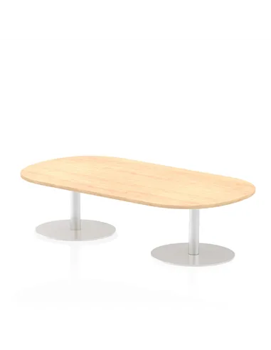 Dynamic Italia 1800mm Poseur Boardroom Table Maple Top 475mm High Leg ITL0175