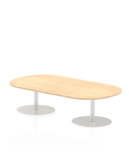 Dynamic Italia 1800mm Poseur Boardroom Table Maple Top 475mm High Leg ITL0175