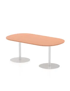 Dynamic Italia 1800mm Poseur Boardroom Table Beech Top 720mm High Leg ITL0178