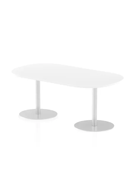 Dynamic Italia 1800mm Poseur Boardroom Table White Top 720mm High Leg ITL0180