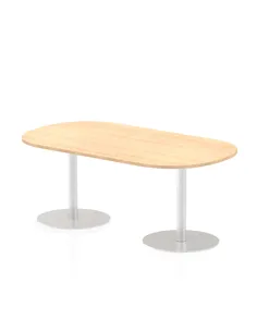 Dynamic Italia 1800mm Poseur Boardroom Table Maple Top 720mm High Leg ITL0181