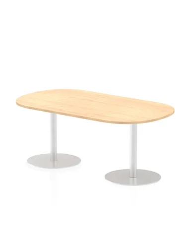 Dynamic Italia 1800mm Poseur Boardroom Table Maple Top 720mm High Leg ITL0181