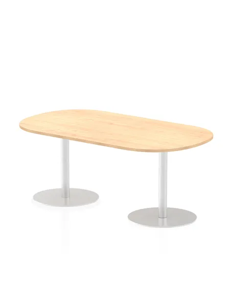 Dynamic Italia 1800mm Poseur Boardroom Table Maple Top 720mm High Leg ITL0181