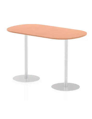 Dynamic Italia 1800mm Poseur Boardroom Table Beech Top 1145mm High Leg ITL0184