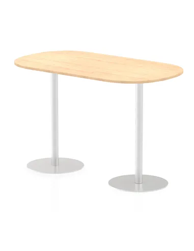 Dynamic Italia 1800mm Poseur Boardroom Table Maple Top 1145mm High Leg ITL0187