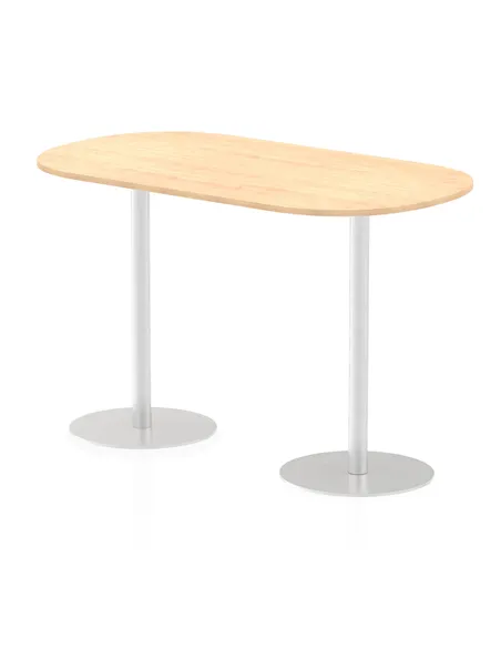 Dynamic Italia 1800mm Poseur Boardroom Table Maple Top 1145mm High Leg ITL0187