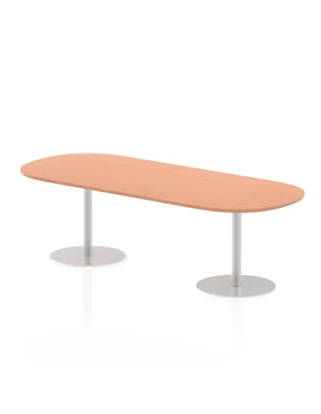 Dynamic Italia 2400mm Poseur Boardroom Table Beech Top 720mm High Leg ITL0196