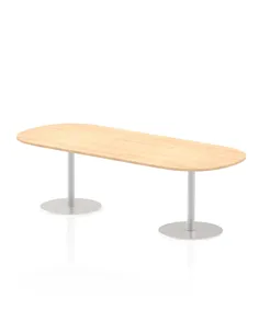 Dynamic Italia 2400mm Poseur Boardroom Table Maple Top 720mm High Leg ITL0199