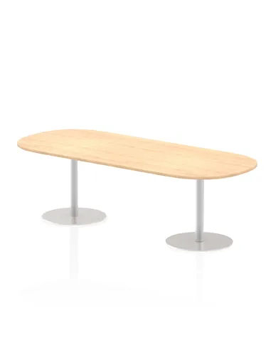 Dynamic Italia 2400mm Poseur Boardroom Table Maple Top 720mm High Leg ITL0199