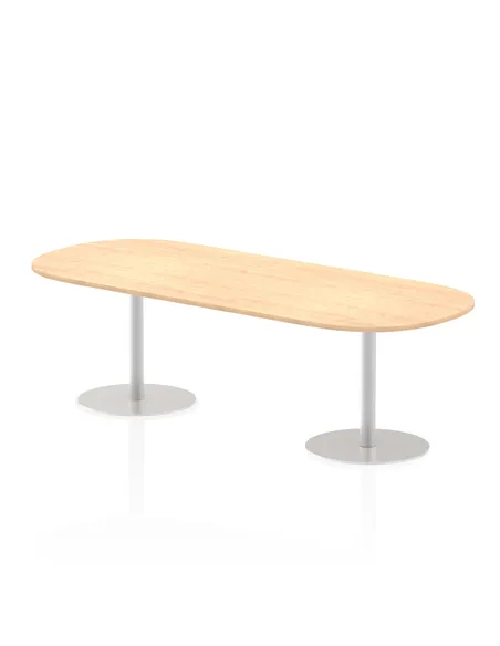 Dynamic Italia 2400mm Poseur Boardroom Table Maple Top 720mm High Leg ITL0199