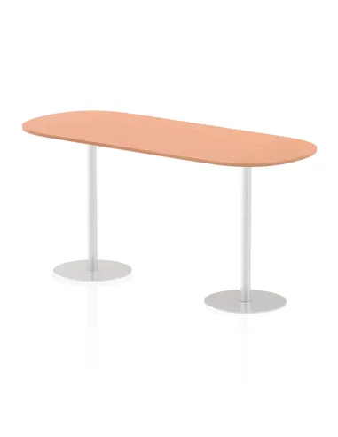 Dynamic Italia 2400mm Poseur Boardroom Table Beech Top 1145mm High Leg ITL0202