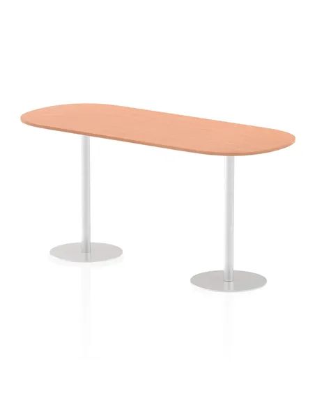 Dynamic Italia 2400mm Poseur Boardroom Table Beech Top 1145mm High Leg ITL0202