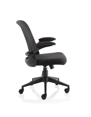 Dynamic Crew Task Operator Bespoke Fabric Seat Maringa Teal Mesh Office Chair With Folding Arms KCUP2018