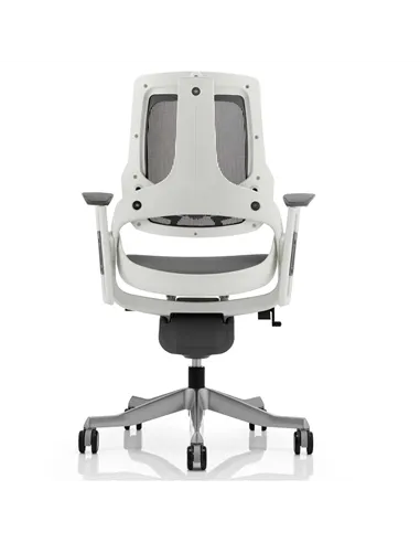 Dynamic Zure Executive Office Chair White Shell Charcoal Mesh With Arms EX000111