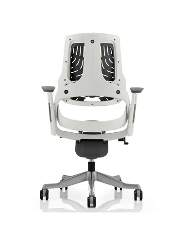 Dynamic Zure Executive Office Chair White Shell Elastomer Gel Grey With Arms EX000112