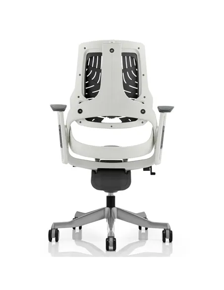Dynamic Zure Executive Office Chair White Shell Elastomer Gel Grey With Arms EX000112