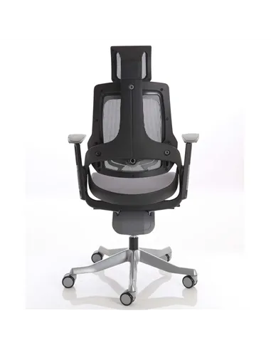Dynamic Zure Executive Office Chair Black Shell Charcoal Mesh And Headrest KCUP1281