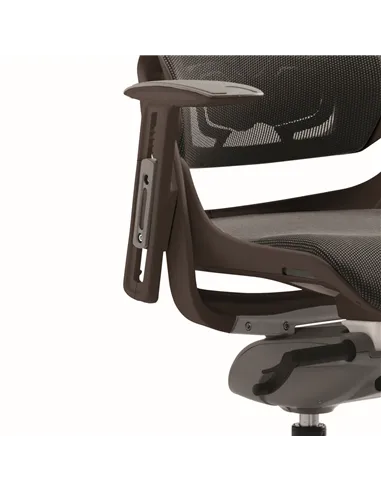 Dynamic Zure Executive Office Chair Black Shell Charcoal Mesh And Headrest KCUP1281