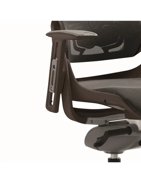 Dynamic Zure Executive Office Chair Black Shell Charcoal Mesh And Headrest KCUP1281
