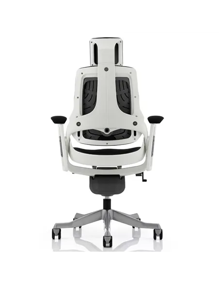 Dynamic Zure Office Chair White Shell  With Headrest Fully Bespoke Colour Myrrh Green KCUP1285