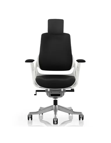 Dynamic Zure Office Chair White Shell  With Headrest Fully Bespoke Colour Tansy Purple KCUP1287