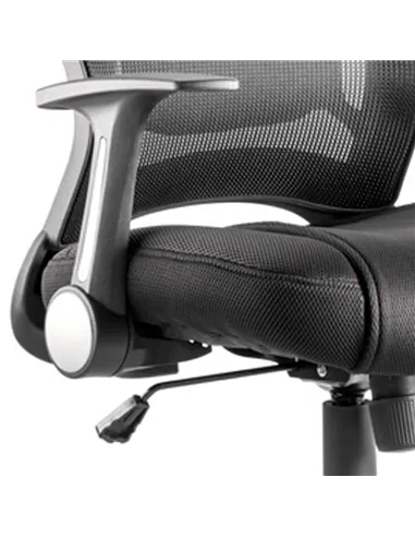Dynamic Zeus Task Operator Office Chair Black Fabric Black Mesh Back With Arms OP000140