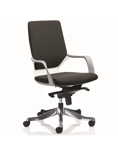Dynamic Xenon Executive Office Chair Black Fabric Medium Back With Arms EX000094