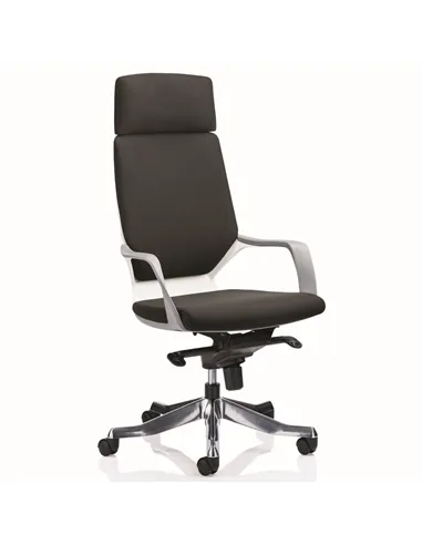 Dynamic Xenon Executive Office Chair High Back Black Fabric With Headrest KC0226