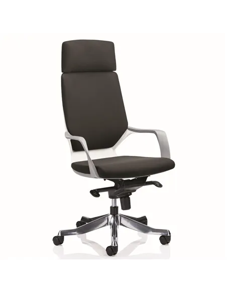 Dynamic Xenon Executive Office Chair High Back Black Fabric With Headrest KC0226