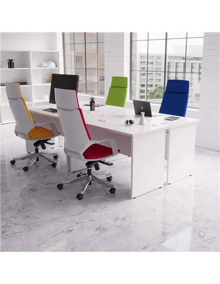 Dynamic Xenon Executive Office Chair High Back Black Fabric With Headrest KC0226