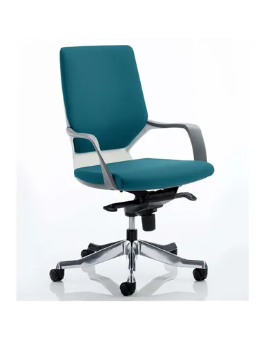 Dynamic Xenon Executive Office Chair Medium Back Bespoke Colour Maringa Teal KCUP0615