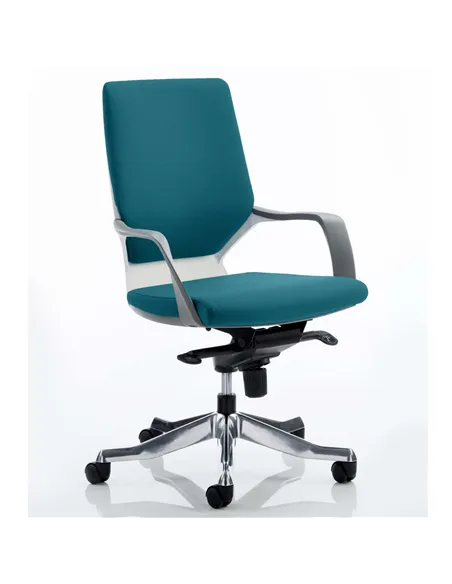 Dynamic Xenon Executive Office Chair Medium Back Bespoke Colour Maringa Teal KCUP0615