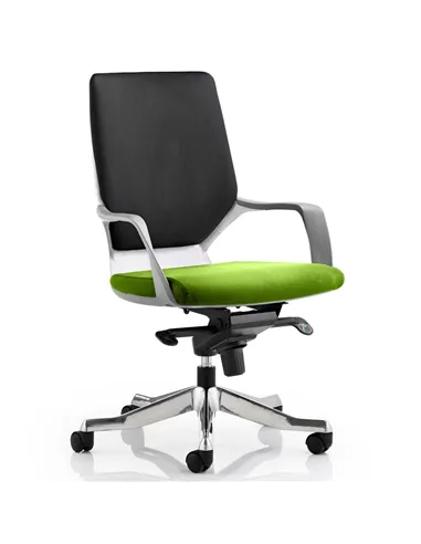 Dynamic Xenon Executive Office Chair Medium Back Bespoke Colour Seat Myrrh Green KCUP0618