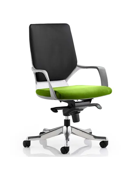 Dynamic Xenon Executive Office Chair Medium Back Bespoke Colour Seat Myrrh Green KCUP0618