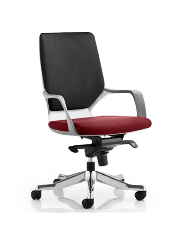 Dynamic Xenon Executive Office Chair Medium Back Bespoke Colour Seat Ginseng Chilli KCUP0622